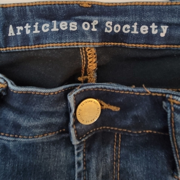 Articles Of Society Low Rise Raw-Hem Form Fitting Jeggings - Size 25 - Picture 8 of 12